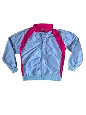 Vintage Lacoste Womens Size Small Gray Red Jacket